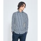 シャツ 「ON/OFF兼用」360°ストレッチ ロンドンストライプ ワイドカラーシャツ / FLEX SHIRTS メンズ レディース