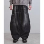 パンツ ヴィンテージライクデニムカーゴパンツ メンズ