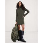 ワンピース ライトウェイト カシミヤ タートルネック ミニドレス