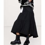 スカート ティアード ミディスカート