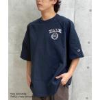 「Champion」 半袖Tシャツ M ネイビー メンズ