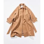 ステンカラーコート コート NAUTICA/ノーティカ ロング丈 ベルテッド ウールステンカラーコート レディース