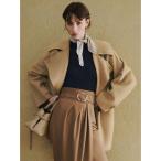 ピーコート pコート ウールリバーミドルAラインコート レディース