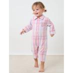 ショッピングロンパース ベビー服 ロンパース 「BABY」チェック柄シャツロンパース