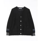 ショッピングスパンコール カーディガン ウール＋スパンコールVネックニットカーディガン レディース