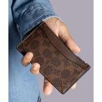 ショッピングカードケース カードケース ジップ カード ケース シグネチャー キャンバス