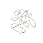  брошь every walk. монограмма брошь женский 