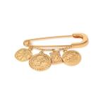 ブローチ コイン キルト ピン レディース