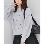 ニット セーター ハート柄フェザーニット レディース