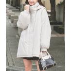 ブルゾン アウター 「非フッ素撥水加工」ロングモンスターブルゾン レディース