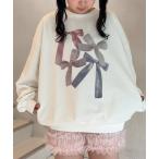 トレーナー スウェット RIBBON PRINT スウェット レディース メンズ