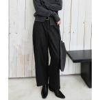 スラックス パンツ 「tageechita」クロップドワイドパンツ レディース