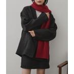 マフラー ストール リブニットマフラー レディース