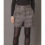 パンツ 「otonaMUSE 11月号掲載」グレンチェックショートパンツ レディース