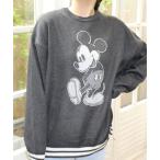 ニット セーター 「DISNEY/ディズニー」ミッキーマウス　ジャガードニットクルーネック レディース メンズ