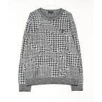 セーター ニット キャロウェイ  千鳥ジャカードクルーネックニット メンズ