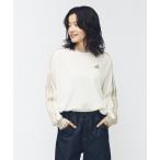 tシャツ アディダス adidas ワッフル スリーストライプス オーバーサイズフィット ロングスリーブTシャツ レディース