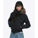 ブルゾン アウター 25aw/ファーフード付き ショートダウンジャケット レディース