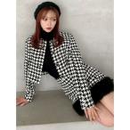 ショッピングショート ジャケット ノーカラージャケット ノーカラーショートジャケット「セットアップ着用可能」 レディース
