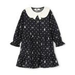 ショッピングリボン ワンピース ドットリボン柄ビエラワンピース 「ティペット付き」 キッズ 子供服