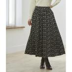 ショッピングダルメシアン スカート 綿100％裏地付ダルメシアン柄フレアスカート
