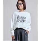 tシャツ SANRIO/サンリオ サンリオキャラクターズ CROSS WALK ロック プリントロンT/ロックT/バンドT レディース