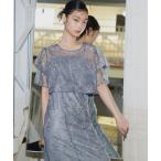 ショッピング結婚式 ドレス タックスリーブエンブロイダリードレス / tuck sleeve embroidery dress