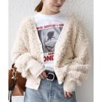 ショッピングショート カーディガン SHIPS any: ループ ニット Vネック ショート カーディガン レディース