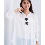 ショッピングローン ブラウス シャツ 「きれいめ／ラメ」シャイニーローン ドレーピーブラウス レディース