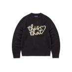 ショッピングラベンダー セーター ニット Heart Logo knit Sweater メンズ レディース