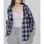 「FUNALIVE」 長袖ネルシャツ L ホワイト メンズ