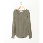 ショッピングAbercrombie 「Abercrombie&Fitch」 ワンポイント長袖Tシャツ M グリーン メンズ