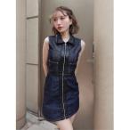 「Darich」 ノースリーブワンピース FREE インディゴブルー レディース