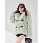 コート アウター 「Darichロゴガーメント＆DDロゴベロアハンガー付き」モンスターボリュームファーコート レディース