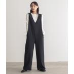 サロペット オーバーオール 「低身長/高身長向けサイズ有」ダンボールVネックオールインワン「サスティナブル」 レディース