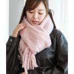 マフラー ストール WEGO/「25年秋冬新作」ワイドフリンジストール レディース メンズ