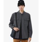シャツ ウールブレンドメルトン スタンドカラーシャツブルゾン メンズ レディース
