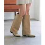 ショッピングロングブーツ ブーツ 「レメ」スエードカバードロングブーツ レディース