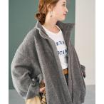 コート アウター 限定展開　ボンディング フルジップ ジャケット レディース