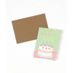 ショッピングバースデーケーキ 文房具 そで山かほ子 バースデーミニカード ケーキ