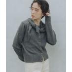 ニット セーター 「セットアイテム」ストール × ニット カーディガン レディース