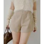 ショッピングショートパンツ パンツ ブローチ付きコンパクトショートパンツ レディース
