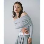 ニット セーター オフショルダーニットトップス レディース