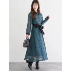 ショッピングシャツワンピース ワンピース レースクレリックシャツワンピース