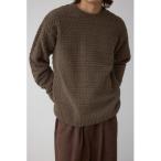 セーター ニット バスケット編みマットモールニット メンズ