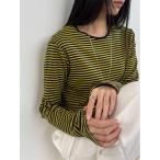 tシャツ マルチカラーボーダーロンT レディース