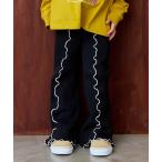 パンツ 裏起毛テレコメローフレアーパンツ キッズ 子供服 男の子 女の子