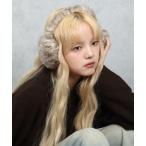 耳当て イヤーマフ 「 BARELY BLUE / ベアリーブルー 」 キャット ライク ファー イヤーマフ レディース