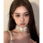  короткое колье [urge select]Y2K перо узор Cross очарование короткое колье женский 