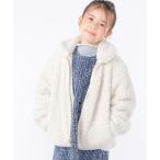 コート アウター SHIPS KIDS:100〜130cm / プードルファー×タフタ リバーシブル ジャケット キッズ 子供服 女の子